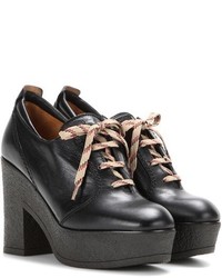 See by Chloe See By Chlo Platform Lace Up Leather Ankle Boots