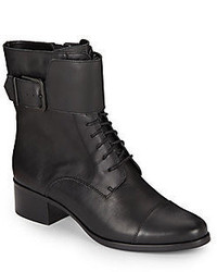 Serena Leather Combat Boots