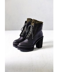 UO Shellys London Celee Lace Up Heeled Boot
