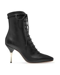 Petar Petrov Stella Lace Up Leather Ankle Boots
