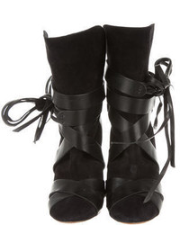 Isabel Marant Suede Lace Up Ankle Boots