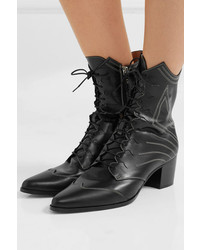 Tabitha Simmons Swing Lace Up Leather Ankle Boots