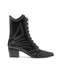 Tabitha Simmons Swing Lace Up Leather Ankle Boots