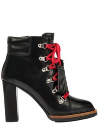 Tod's 105mm Lace Up Leather Ankle Boots