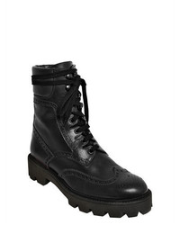 Mulberry 30mm Brogue Leather Combat Boots