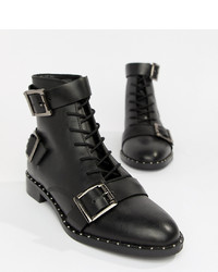 ASOS DESIGN Arabelle Leather Lace Up Boots Leather