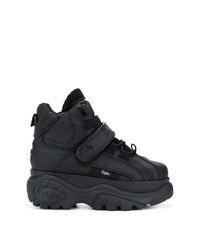 Buffalo Black 1348 Platform Sneaker Boots