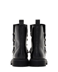 Moncler Black Berenice Combat Boots