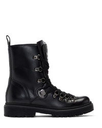 Moncler Black Berenice Combat Boots