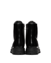 Prada Black Combat Boots