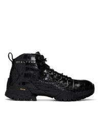 1017 Alyx 9Sm Black Croc Hiking Boots
