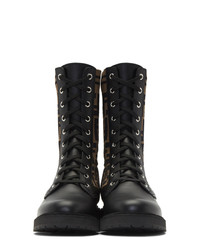 Fendi Black Forever Combat Boots