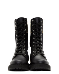 Fendi Black Rockoko Combat Boots