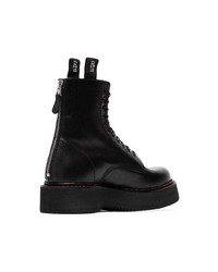 R13 Black Single Stack 40 Leather Boots