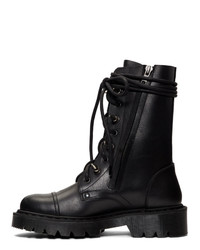 Vetements Black Spiked Army Boots