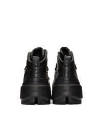 Pierre Hardy Black Trap Lace Up Boots