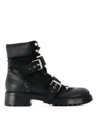 Strategia Buckled Chunky Heel Boots