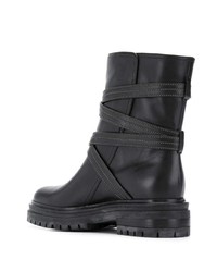 Gianvito Rossi Buckled Military Boots