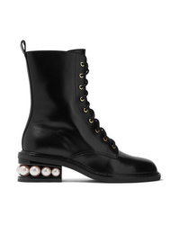 Nicholas Kirkwood Casati Embellished Leather Ankle Boots