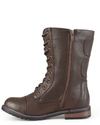 Journee Collection Cedes Combat Boots