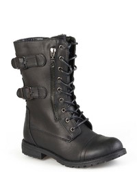 Journee Collection Cedes Combat Boots