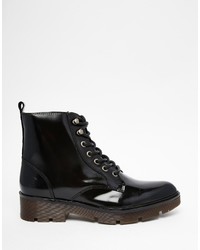 Bronx Chunky Lace Up Ankle Boots