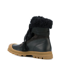 Chloé Chunky Sole Shearling Boots