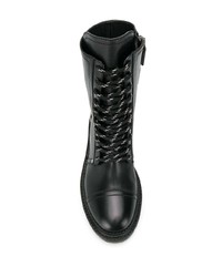 Casadei Combat Lace Up Ankle Boots