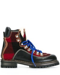 Dsquared2 Checked Ankle Boots