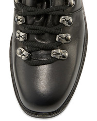 Alberto Fermani Felisa Lace Up Leather Combat Boot Black