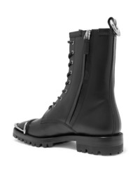 Alexander Wang Kennah Lace Up Leather Ankle Boots