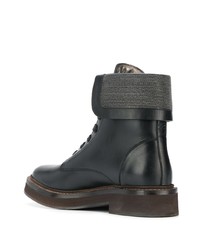 Brunello Cucinelli Lace Up Front Boots