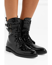 Paul Andrew Landrey Patent Leather Ankle Boots