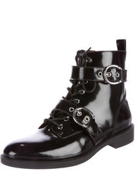Marc Jacobs Leather Combat Ankle Boots