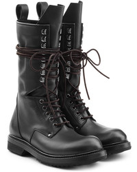 Rick Owens Leather Combat Boots