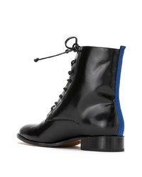 Blue Bird Shoes Leather Combat Boots