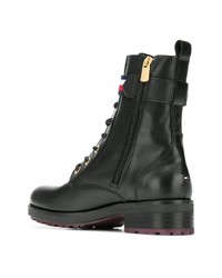 Tommy Hilfiger Leather Military Boots