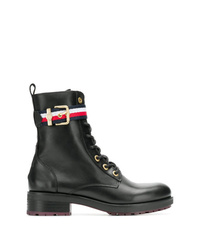 Tommy Hilfiger Leather Military Boots