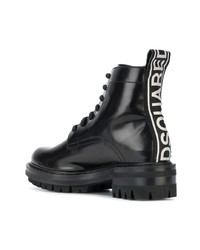 Dsquared2 Logo Tab Leather Boots