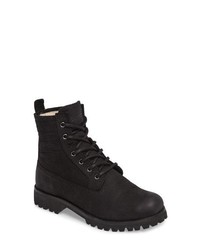 Blackstone Ol22 Lace Up Boot With Genuine Shearling Lining