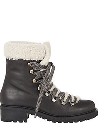 Barneys New York Shearling Lined Garnet Ankle Boots