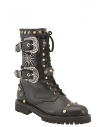 Fausto Puglisi Studded Combat Boots