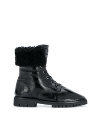 Philipp Plein Varnished Lace Up Boots