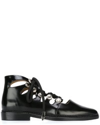 Toga Pulla Cut Out Lace Up Ankle Boots