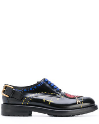 Dolce & Gabbana Heart Patch Lace Up Shoes