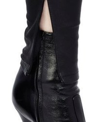 Saint Laurent Ankle Zip Leather Leggings