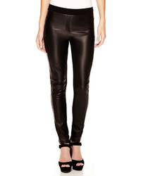 MNG by Mango Faux Leather Front Leggings