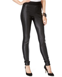 INC International Concepts Faux Leather Inset Leggings Only At Macys