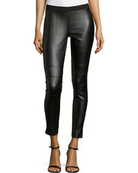 Romeo & Juliet Couture Faux Leather Ponte Leggings Black, $47