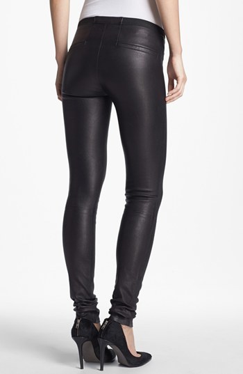 Helmut Lang Lambskin Leather Leggings, $920 | Nordstrom | Lookastic